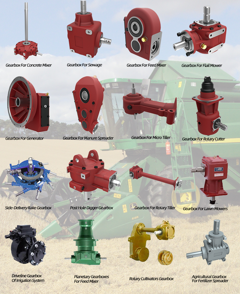 Agriculture Vertical Gear Box Agricultural Gearboxes for Rotary Mower B130
