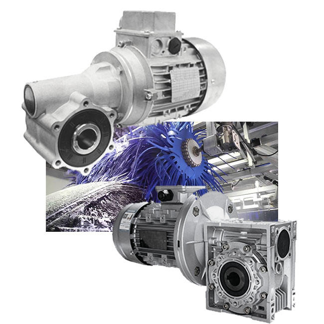 XRV/MRV050 Series Worm Gear Reducer Car Washing Gearbox for Automatic Car Wash Machine with  IP67 Motor