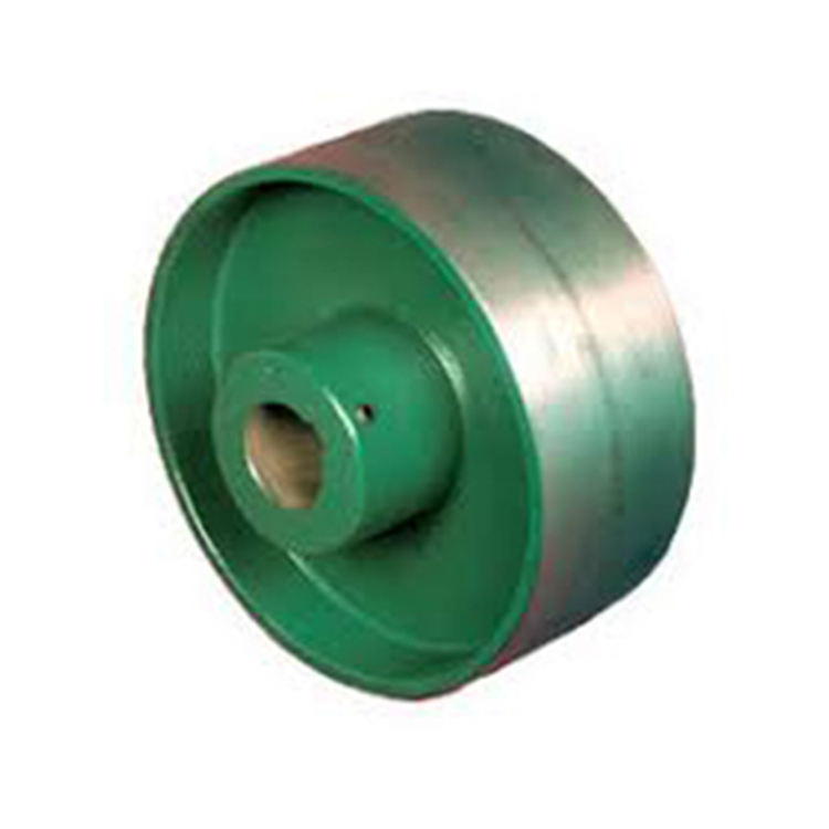 European Standard Chill-casting Groove Aluminium Bore flange Conveyor Drive Flat Belt Pulley For Taper Lock Bushes