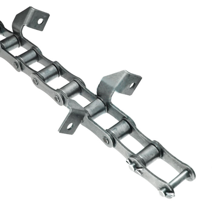 S Type  55VSE 55VSEL 55VSEF1 CA645SE Steel Agricultural Conveyor Roller Chain With Attachment