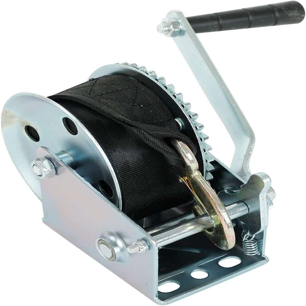 1BJY-HW-07B Trailer Parts and Accessories Capacity 1800lbs Trailer Hand Winch with 8M Belt
