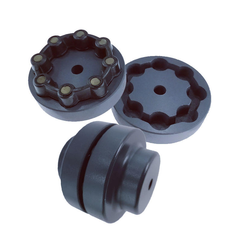 MH 55~ MH230 Cast Iron Elastic Shaft Coupling Flexible Jaw Couplings with Rubber PU Spider Electric Motor Couplings