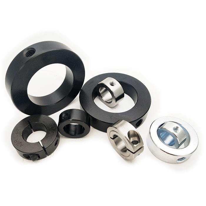 Steel Aluminum 1-1/8 Set Screw Clamping Shaft Collar For Tight Shaft Locking Collars With Solid SIngle or Double Split