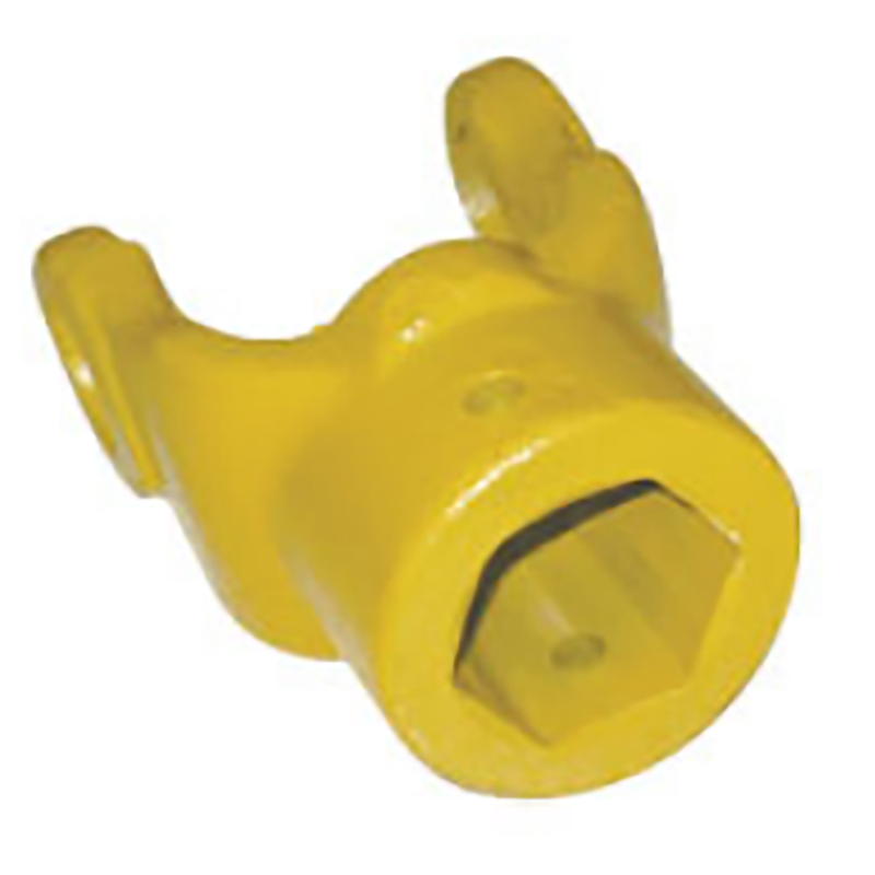 5015/6015/6215/6315/6415/6515/6815 Agricultural PTO Shaft Part Agriculture Industrial Plain Hexagon Yoke with Threaded Hole