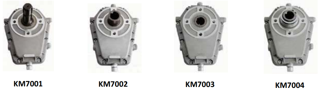 KM7002 Series Tractor Aluminium Pto Multipliter Gearbox PTO Speed Increaser  for Hydraulic Pump