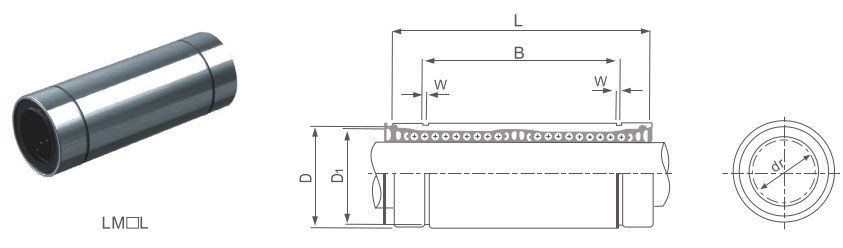 LM...L  SM...W Series Linear Bush Bearing Bushing of LM6LUU LM8LUU LM10LUU LM12LUU LM13LUU LM16LUU LM20LUU LM25LUU LM30LUU