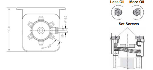 Electric / Rotating Drive Piston Oil Lubrication Pump for AG-CO MF RB3130F Baler  Replacement of 10138503/AZU/AZUL