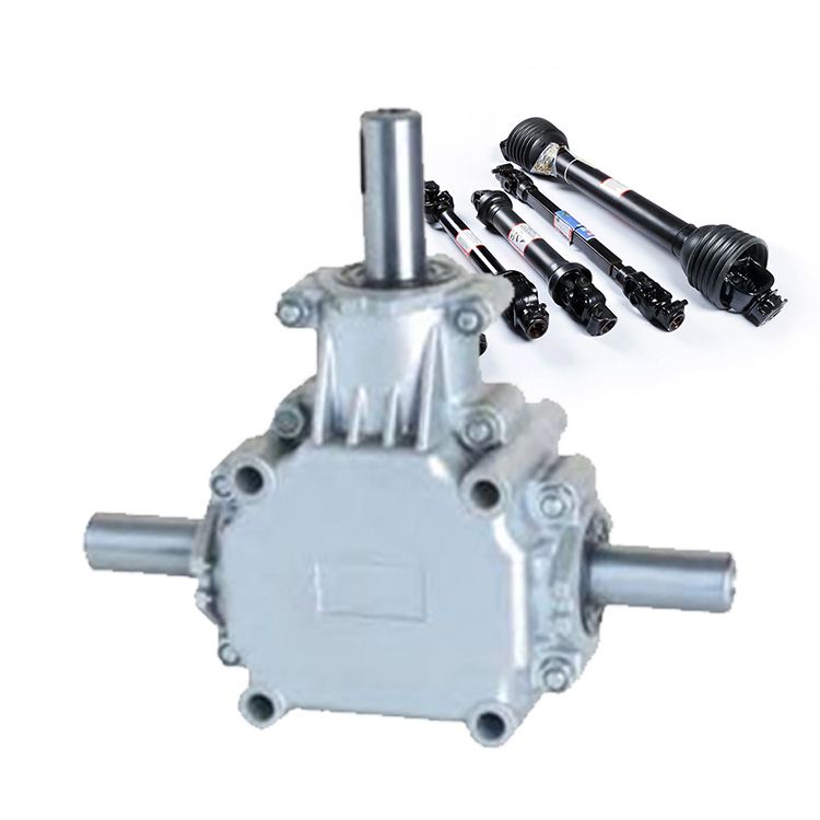 Aluminum Box 540rpm Ratio 1 1 90 Degree PTO Transmission Miter Bevel Fertilizer Spreader Agriculture Gearbox for Seeders
