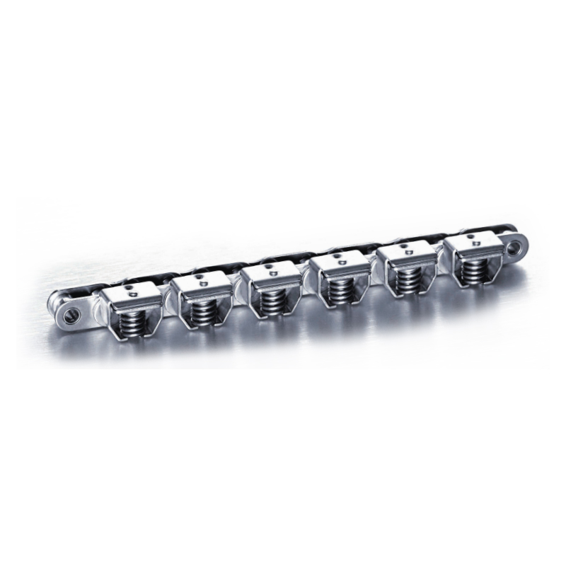 Simple Clamp Type 08B1GC-A Stainless Steel Gripper Roller Chains for Form Fill and Vacuum Seal Wrapping Applications