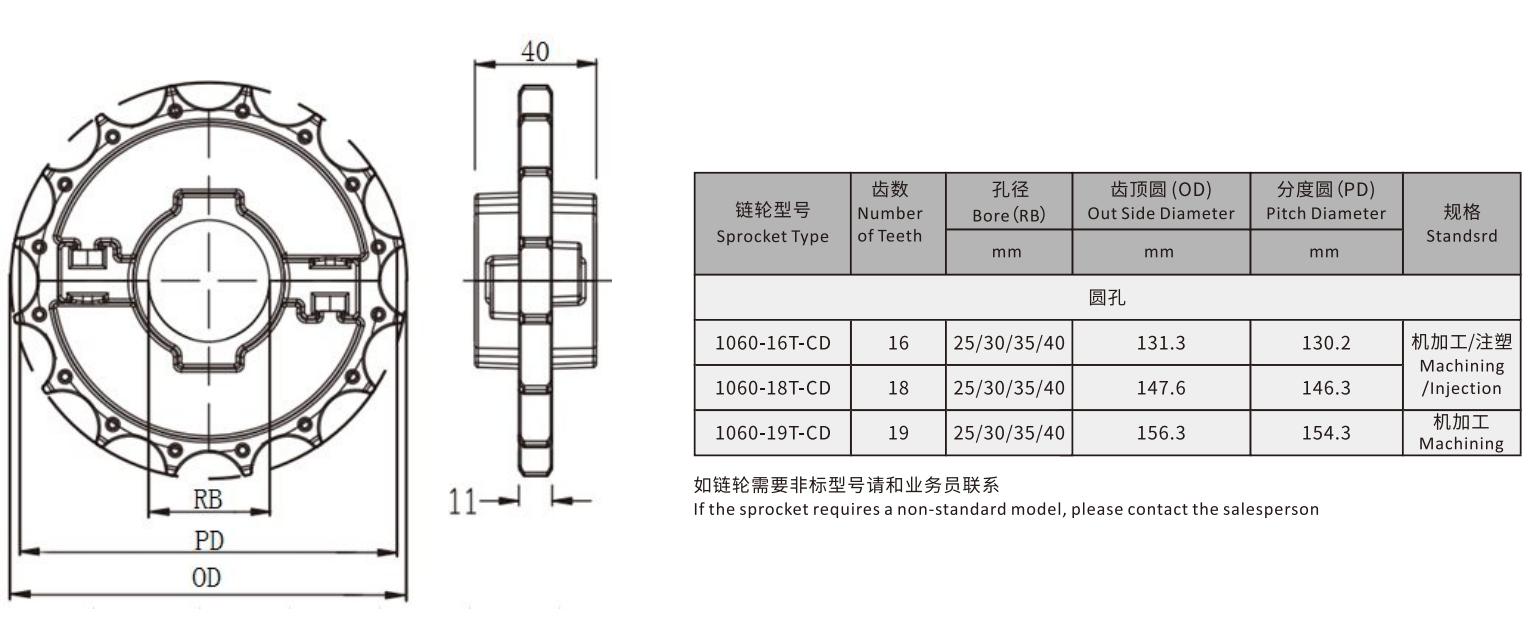 1060 Sideflex Run Single Hinge Chain Magnetic Bending Engineering Plastic Conveyor Chain With XLG PS Belt