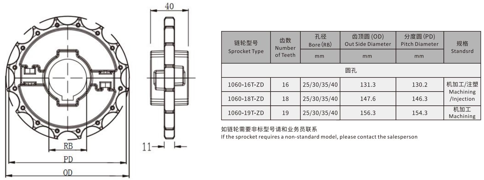 1060 Sideflex Run Single Hinge Chain Magnetic Bending Engineering Plastic Conveyor Chain With XLG PS Belt