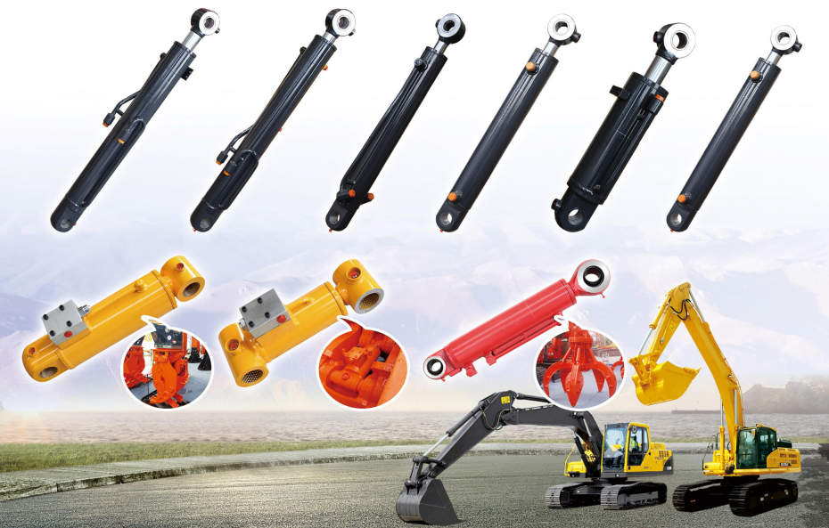 HSG Series Double Acting Single Piston Rod Hydraulic Cylinder for Loader Forklift Excavator Crane