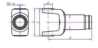 Universal joint drive shaft slip yoke sliding drive shaft