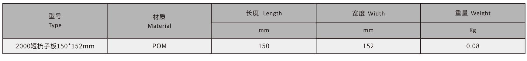 2000 Series Flat Belt Dynamic Comb Board Transfer Finger Plate for Conveyor Belt Chain