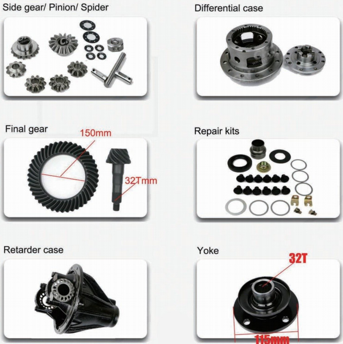 Rear Differential Lock Fit for To-yota Land Cruiser FZJ71 74 76 78 79