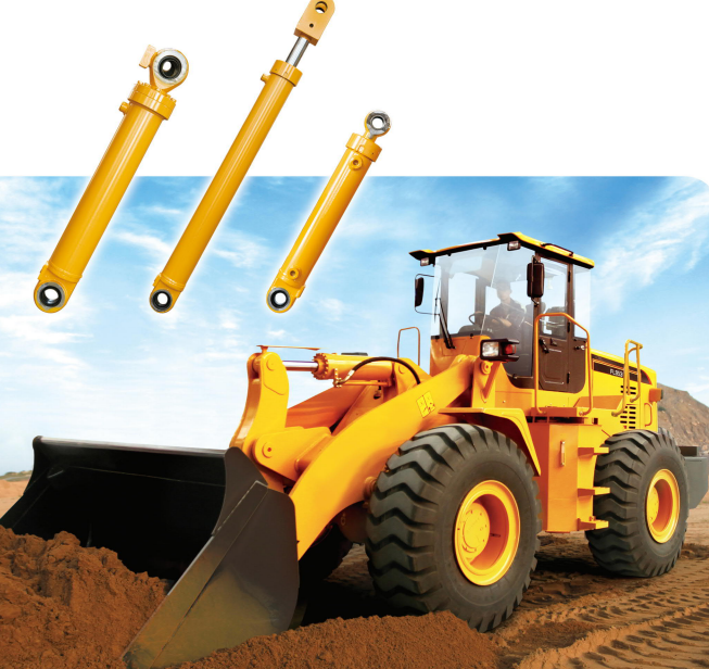 HSG Series Double Acting Single Piston Rod Hydraulic Cylinder for Loader Forklift Excavator Crane