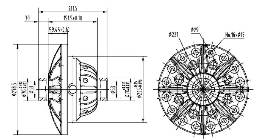 Agricultural 5964 Series Gearbox 1:1.8
