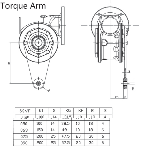 SSVF50 Stainless Steel 304 Speed Gear Reducer Worm Gearbox
