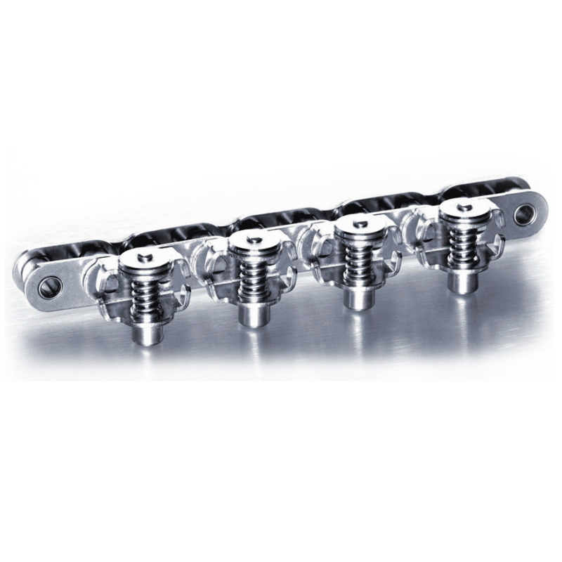 New Button Clamp (Type H)  10B1GC-H Stainless Steel Gripper Roller Chain for Form Fill and Vacuum Seal Wrapping