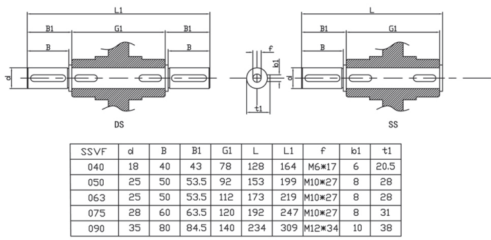 SSVF50 Stainless Steel 304 Speed Gear Reducer Worm Gearbox