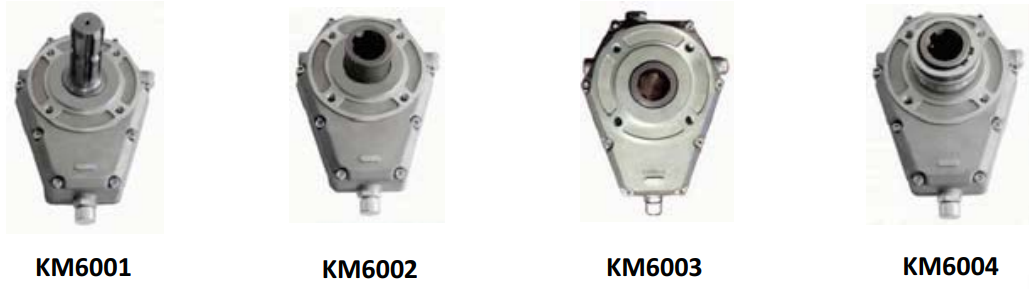 KM6002 Series Pump Over Gear PTO Speed Increaser Aluminium Multiplier  Gearbox  for Tractor Hydraulic Pump