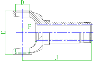 High Quality China Ever-power Drive Shaft 3-3-1601 SLIP YOKE
