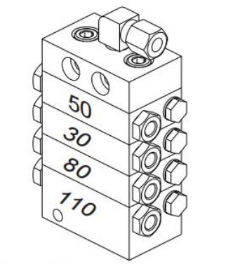 MX-F Valves Grease & Oil Progressive Piston Distributor for Agricultural Machinery Lubrication