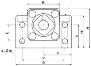 BK Series Flange Nut Mount  Ball Screw Bracket for Ball Screw Router BK10 BK12 BK15 BK17 BK20 BK25 BK30 BK35 BK40
