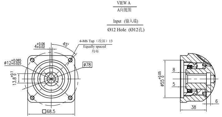 JS3 Ratio 51:1 Slewing Drive Gearbox Reducer Gear Slew Drive for Crane Aerial Work Truck
