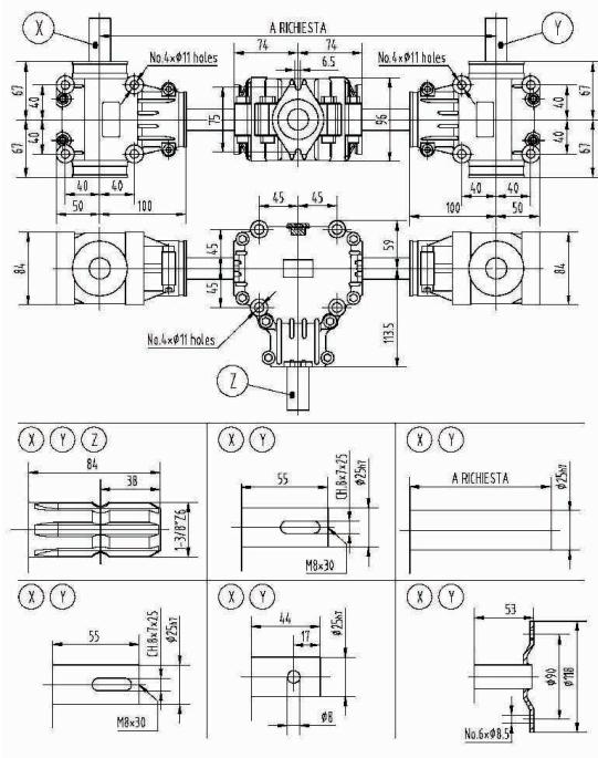 Agricultural EP012-010-012 Series 15HP Triple Line Gearbox for Fertilizer Spreader