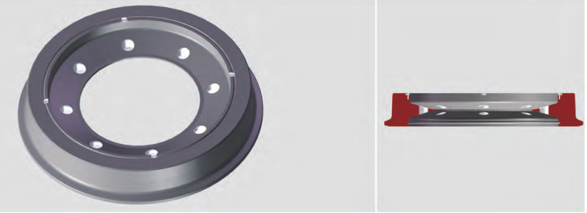 B7T Resilient Wheel for Tram Light Rail Transit Modern Transportation of Standard MWTS511-2013-660