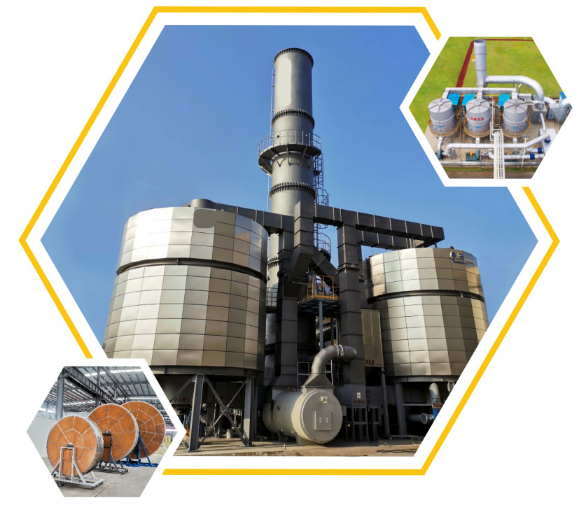 VOCs Exhaust Gas Treatment RTO Regenerative Thermal Oxidizer for Film Coating Industry Solution