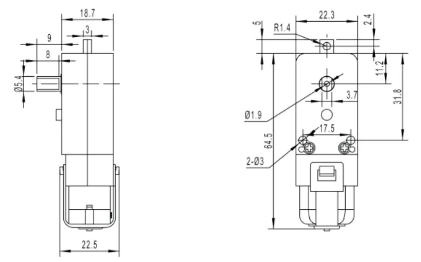 Factory Supply Attractive Price TGP01S-A130 Plastic Gearbox Mini Geared Motor for Toy Car