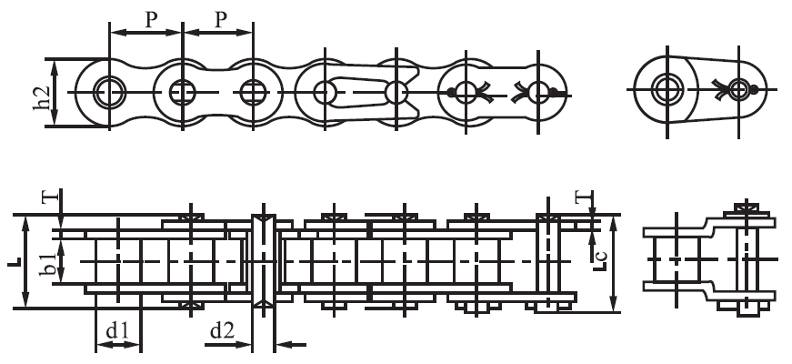 SS04C a Series Stainless Steel Short Pitch Precision Single Roller Chain and Sprockets in Steel