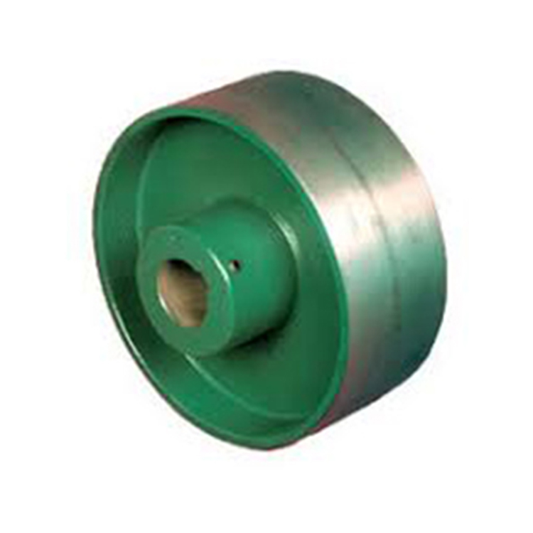 European Standard Chill-casting Groove Aluminium Bore flange Conveyor Drive Flat Belt Pulley For Taper Lock Bushes