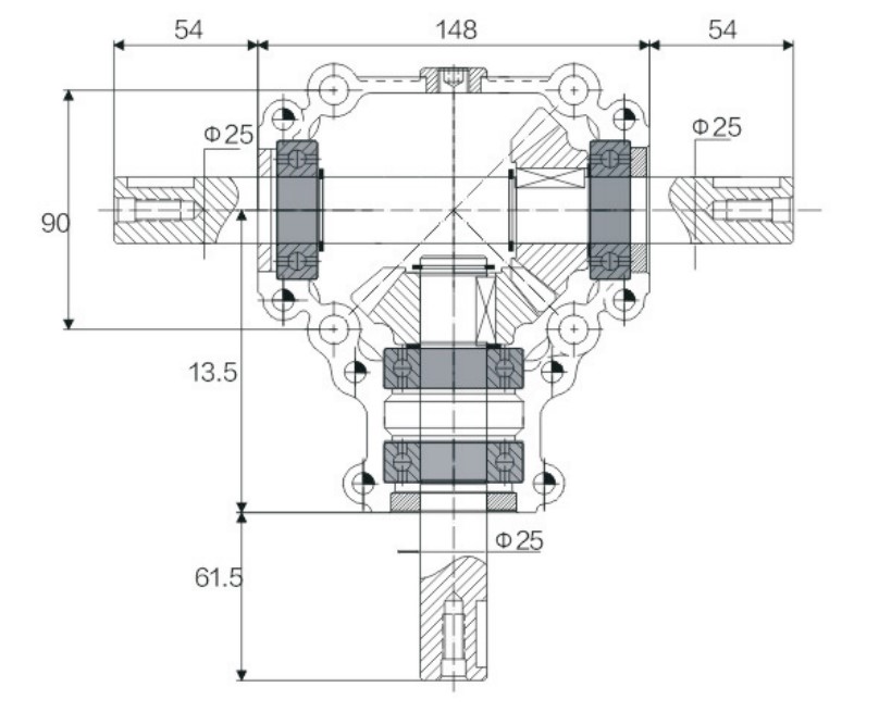 EP-RV010 Made In China Superior Quality Aluminum Box Series Gearbox for Agricultural