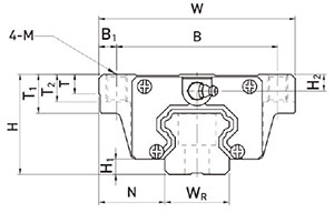 HGW-CC HGW-HC Series  Guide Rail Linear Guideway for CNC Machine Tool Lathe