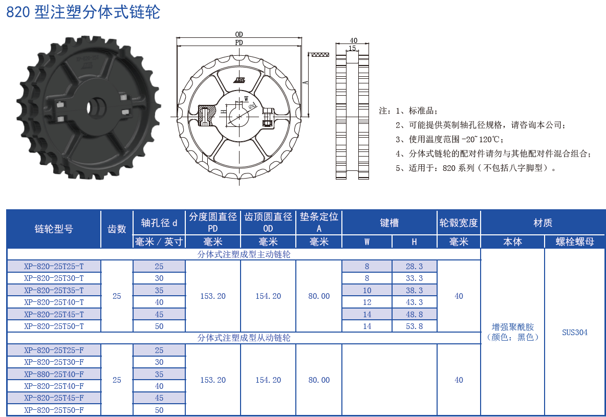 820 Series Flat Top Turning Chain-Eight Foot Shape Plastic Chain for Sale