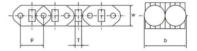 PIV P.I.V Self Tooth Forming Infinitely Variable Speed Chain with A0 A1 A3 A4 A5 A6 L0 L2 PSR0 PSR1 PSR4 PSR5 PSR6