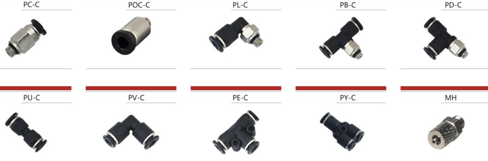 Professional Manufacture Cheap Metric Type Mini One Touch Fitting for Sale
