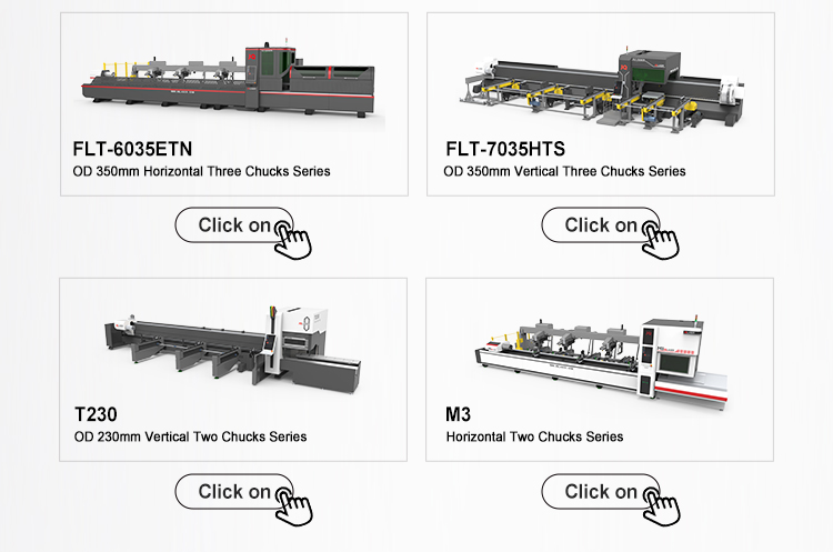 High Speed Side Mounted Three Chuck Stainless Structural Steel 450mm Fiber Metal Tube Laser Cutting Machine