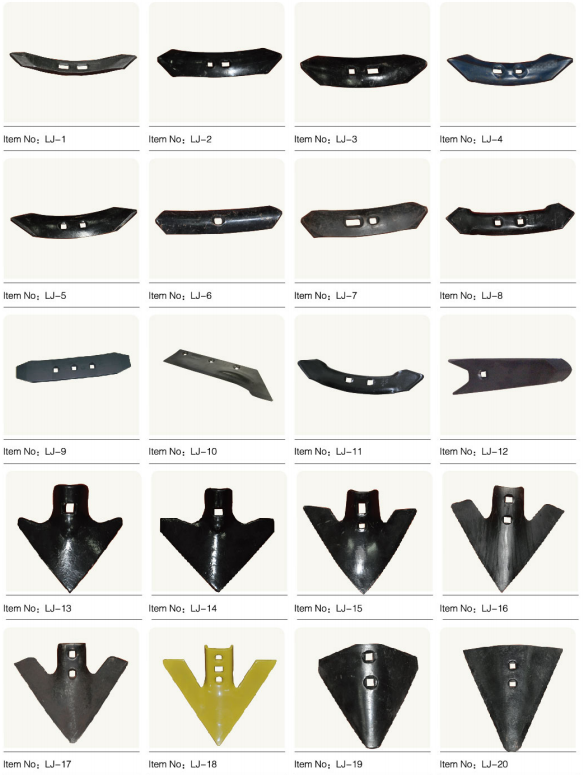 LJ-5 Good Quality Customized Agricultural Machinery Parts Plow Tip Plow Shovel for Cultivator Machine