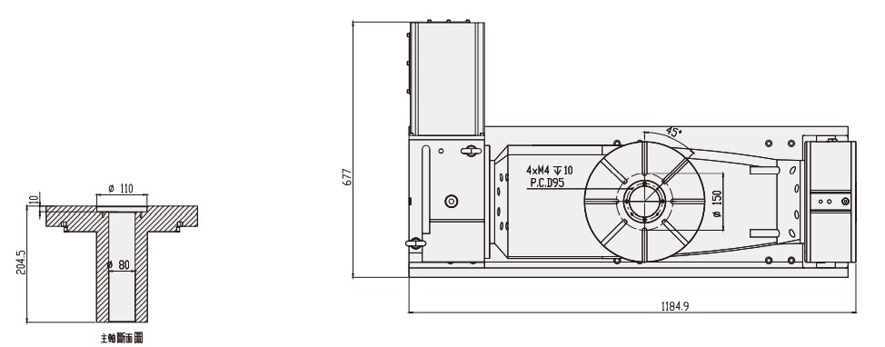 OEM WT-SL320 series Machine Machining Center Parts Turntable Rotary Table for CNC Machinery