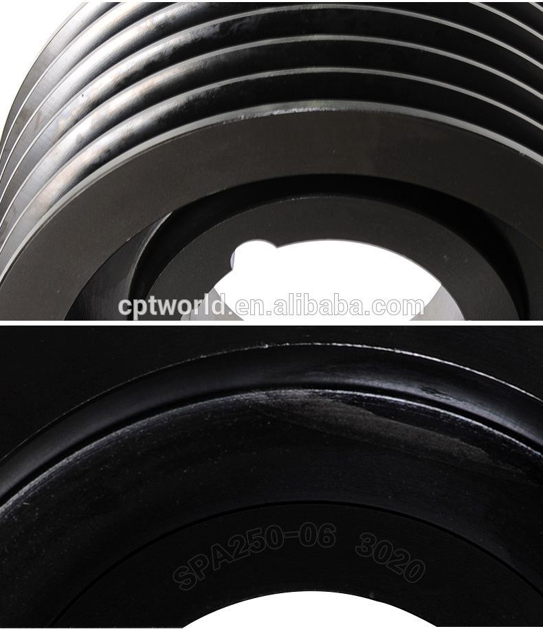 Factory 6 grooves pulley wheels supplier for electric motors