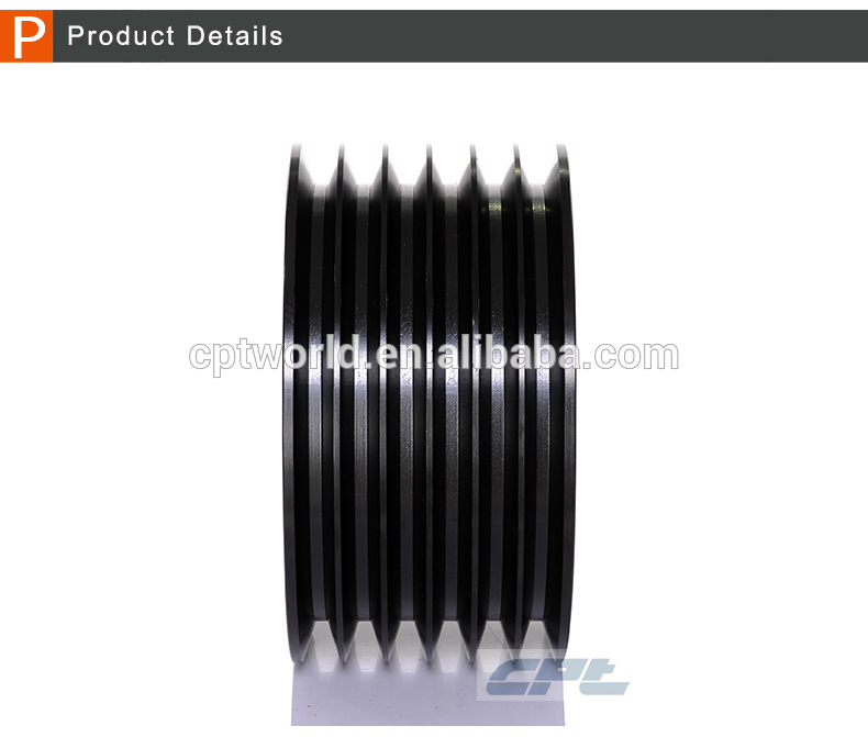 Factory 6 grooves pulley wheels supplier for electric motors