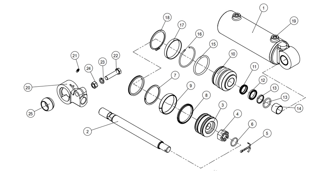 Verified Factory Custom Hydraulic Cylinder for Tractor Industrial Vehicle Hydraulic Piston Cylinder