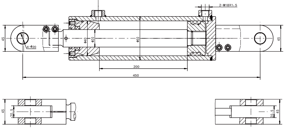 HCYY1112031 Wholesale Prices Professional Factory 6kg Forklift Accessories Hydraulic Cylinder for Sale