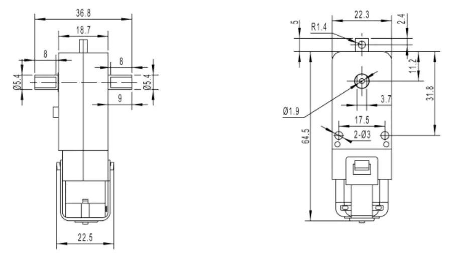Factory Directly Wholesale Plastic Gearbox Plus TGP01D-A130 A130 Mini DC Gear Motor for Toy Car
