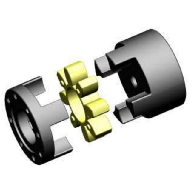 Metal Rotex Type GR / GE Flexible Shaft Coupling with PU or Rubber Spider Elastic Element Jaw Couplings