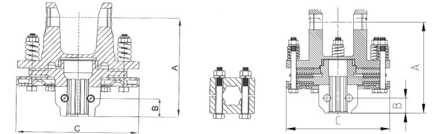 PTO Shaft Parts ED Series Clamp Bolt Friction Clutch for Agricultural Machines with Customer Choice Friction Disc